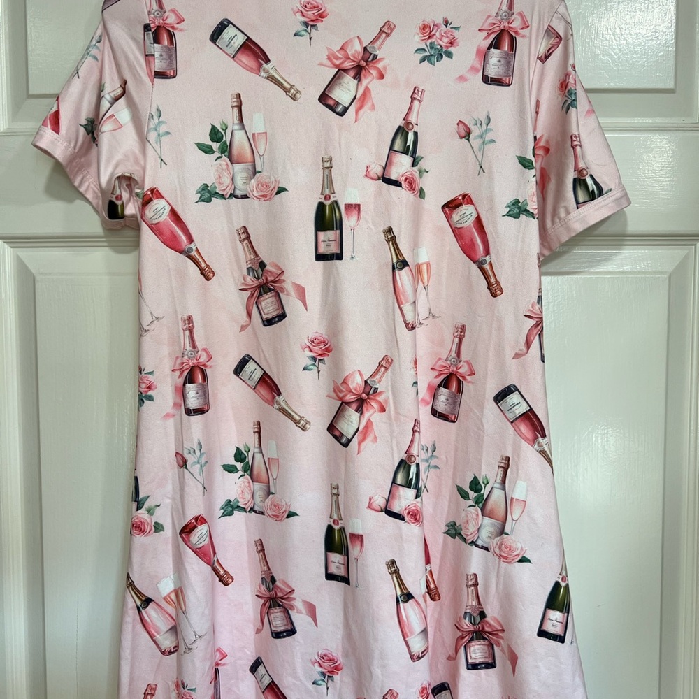 Shirley & Stone Womens Pink Champagne Nightgown Size Small Like New